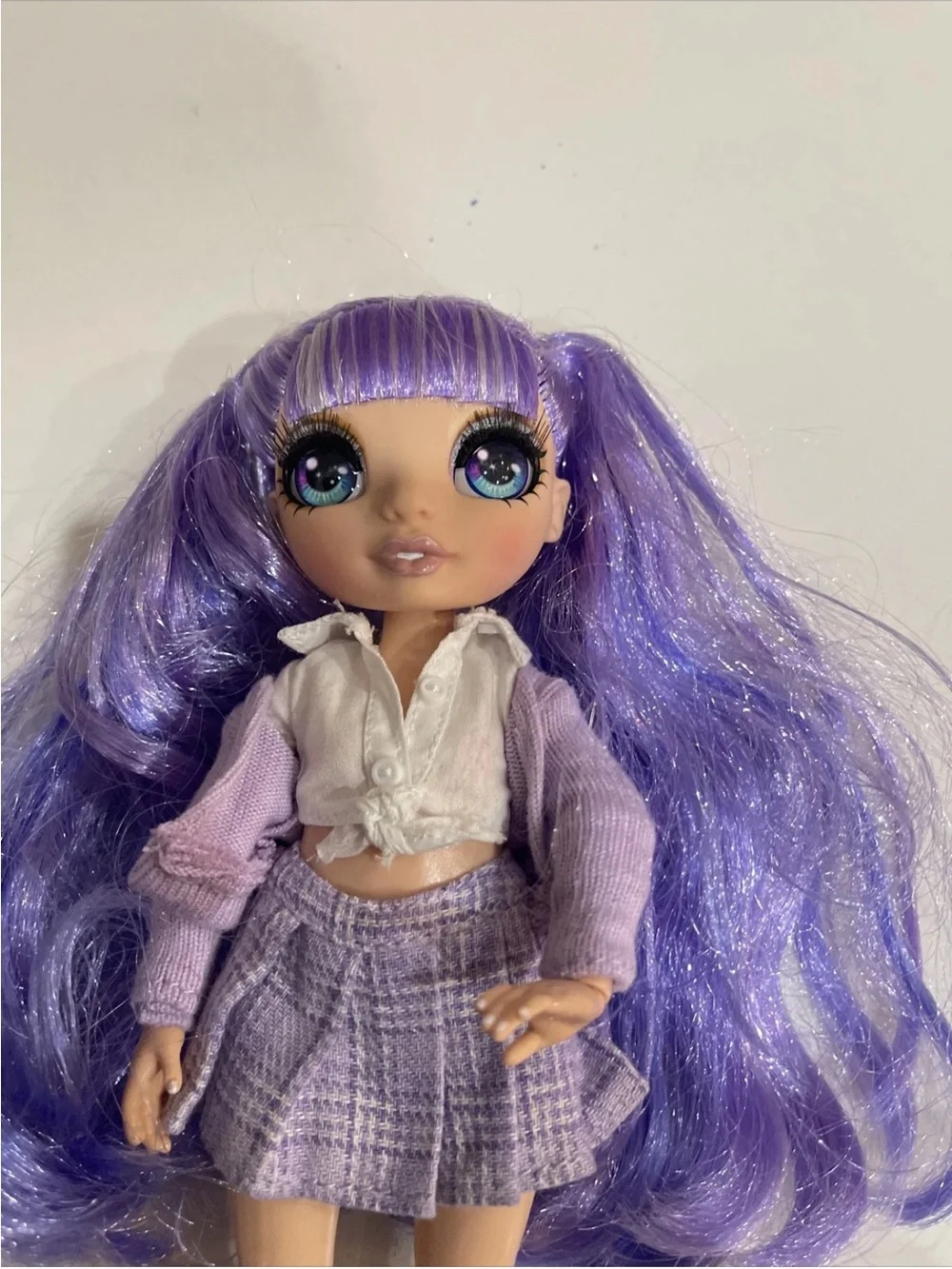 Rainbow High Winter Break Jade Hunter  Violet Willow And Doll White Hair Great